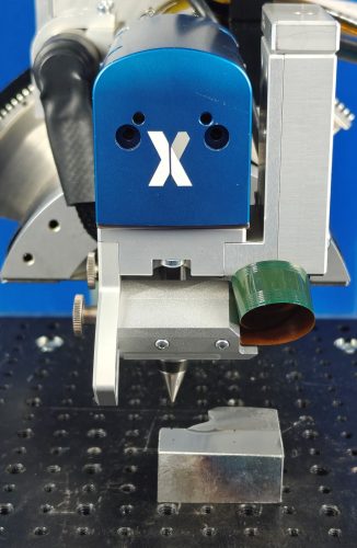 Mapeo de FWHM de una muestra de soldadura con Xstress DR45 Leyenda